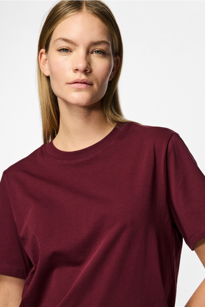 PCRIA SS SOLID TEE JRS NOOS BC 17140802 TAWNY PORT